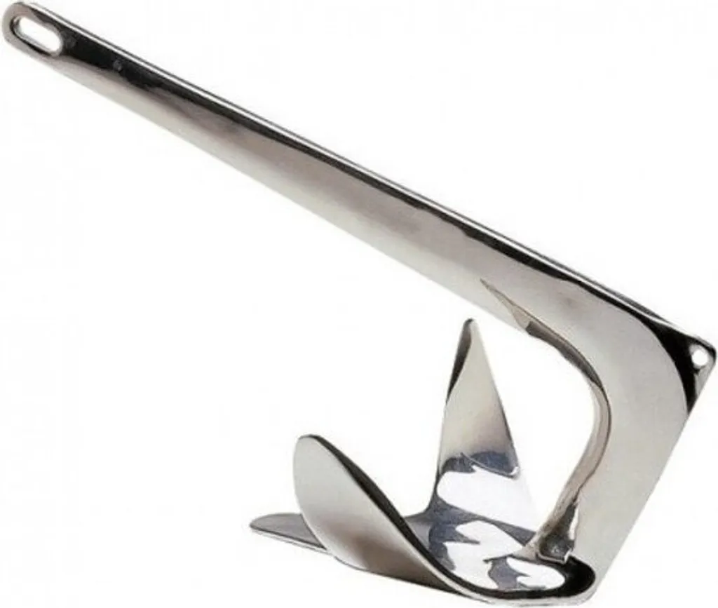 Ancre de bateau Manta Hollex 10kg Inox haute résistance pour mouillage