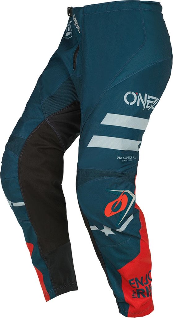 O'NEAL Herren Motocross Hose Element Squadron V.22, Teal Grau - Petrol, 28