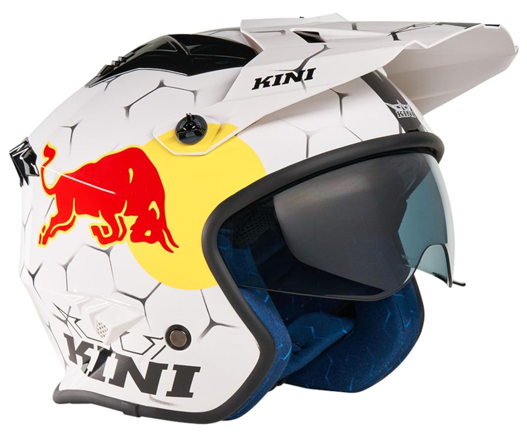 Kini Red Bull Motocross Helm XDR 1.0 , Weiß, M