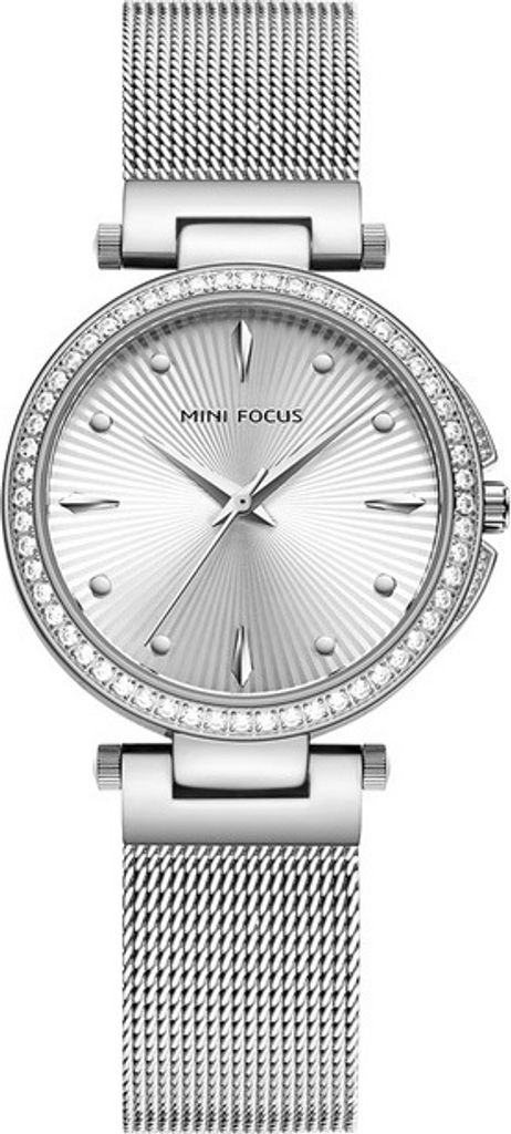 Elegante Mini Focus Damenuhr in Silber - Hochwertige Qualität KP23825