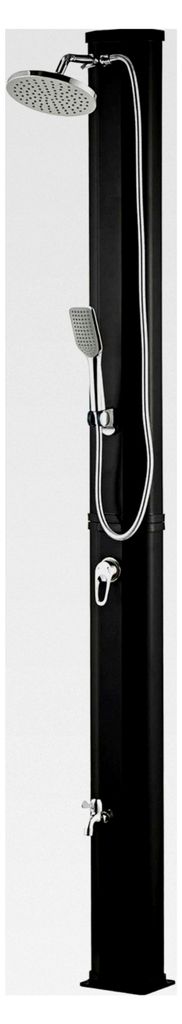 Solardusche Garten 35l Außendusche mit Handbrause 20cm Duschkopf Antikalk Noppen Fußdusche Tank Gartendusche mit Regler Pool Dusche Außen Warm K...