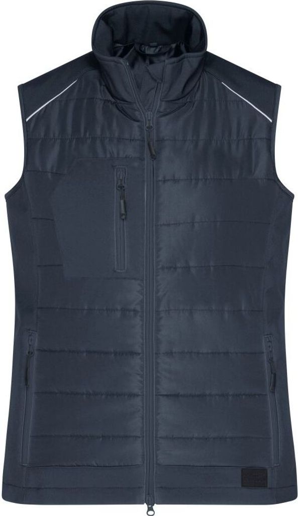 Softshellweste im attraktiven Materialmix carbon/carbon, Gr. S