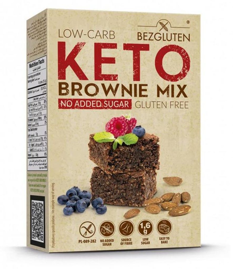 Bezgluten Keto Brownie Mix Glutenvrij (150 gr) Productafbeelding 