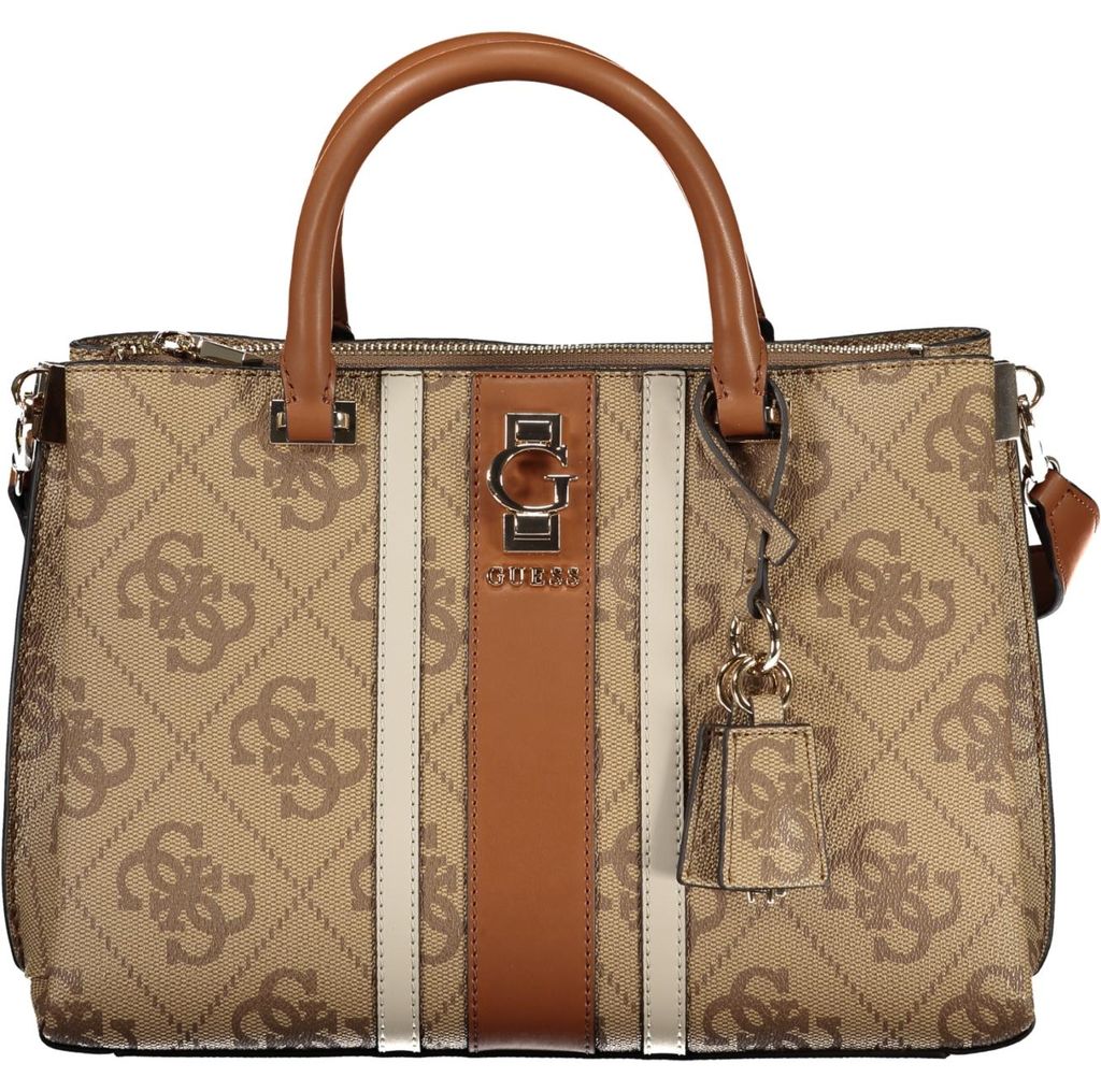 Stilvolle beige Damentasche mit verstellbarem Produktbild 