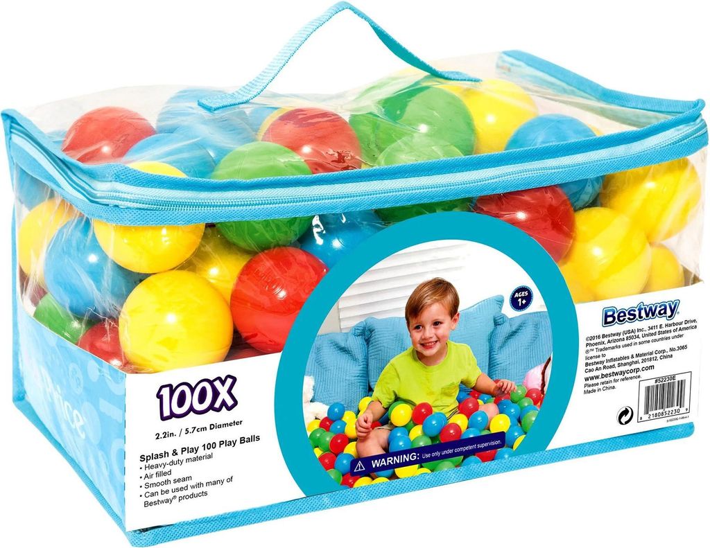 Bestway® Splash & Play™ Balles de jeu, 100 pièces Image du produit 