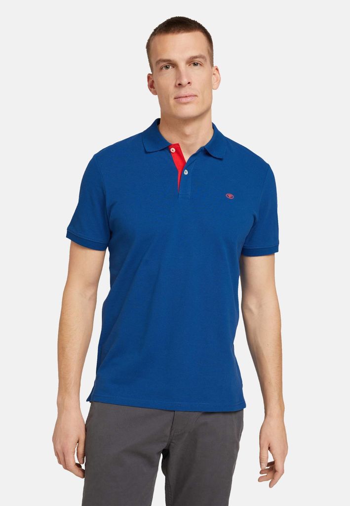 Tom Tailor Poloshirt Basic Poloshirt mit kleiner Logo-Stickerei