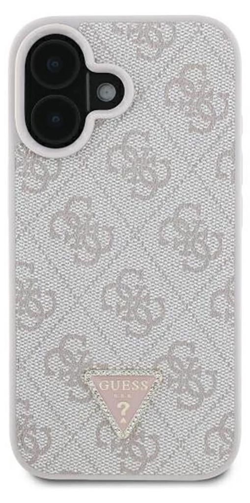 Guess GUHCP16SP4TDSCPP iPhone 16 6.1" pink hardcase Leder Produktbild 