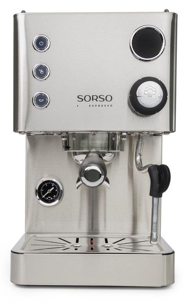 SORSO Espresso Siebträgermaschine – Edelstahl Produktbild 