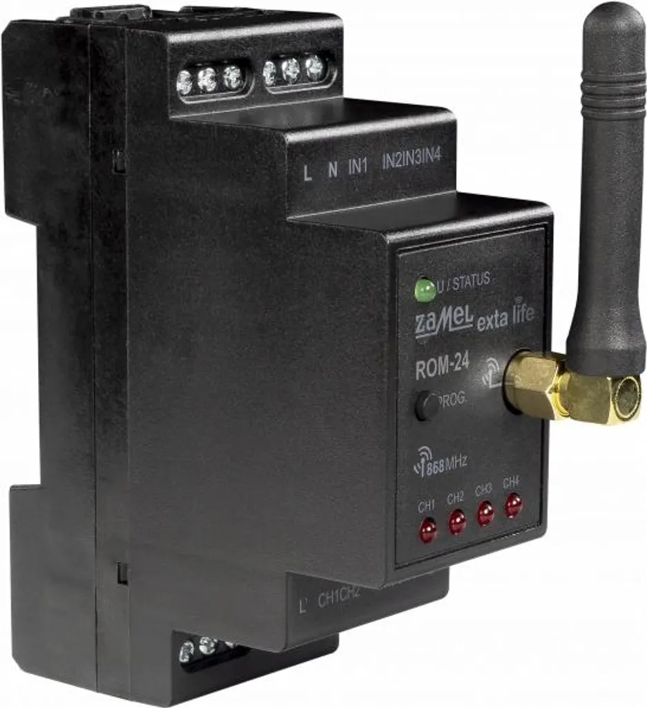 Récepteur Zamel ROM-24 à 4 sorties indépendantes et longue portée 868MHz