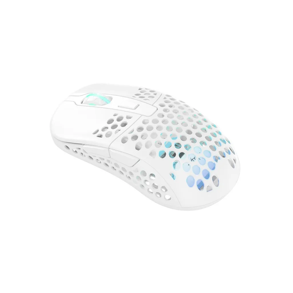 Dites adieu aux câbles avec la souris M42 RGB Wireless blanche ergonomique
