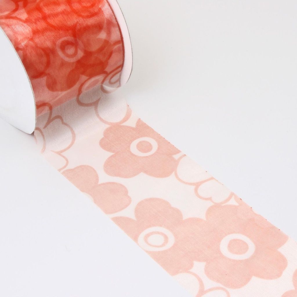 Organzaband "Flower" - orange - 70mm - 20m - 94276 25