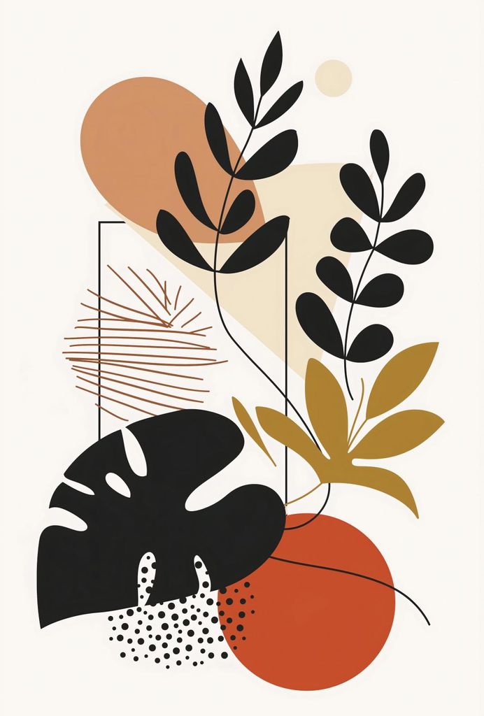 Plakat 67,5x100cm Hängendes Blatt