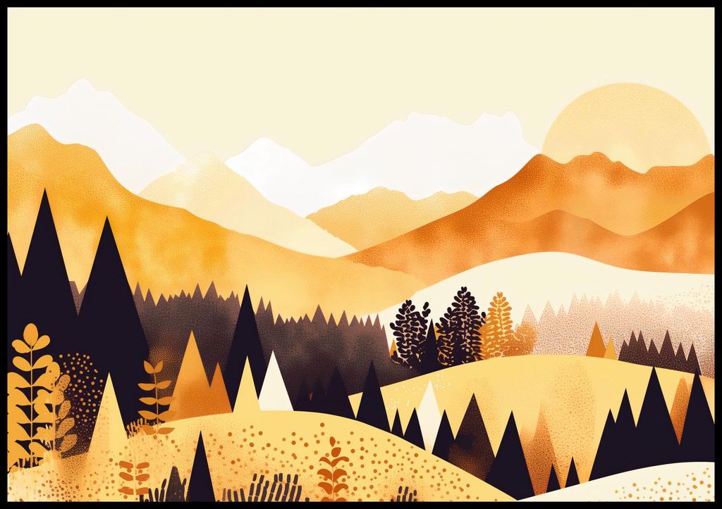 Plakat 100x70cm Goldener Westen in Blüte
