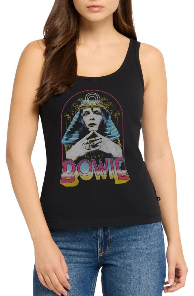 Spreadshirt David Bowie Egyptian Frauen Premium Tank Top, M, Schwarz
