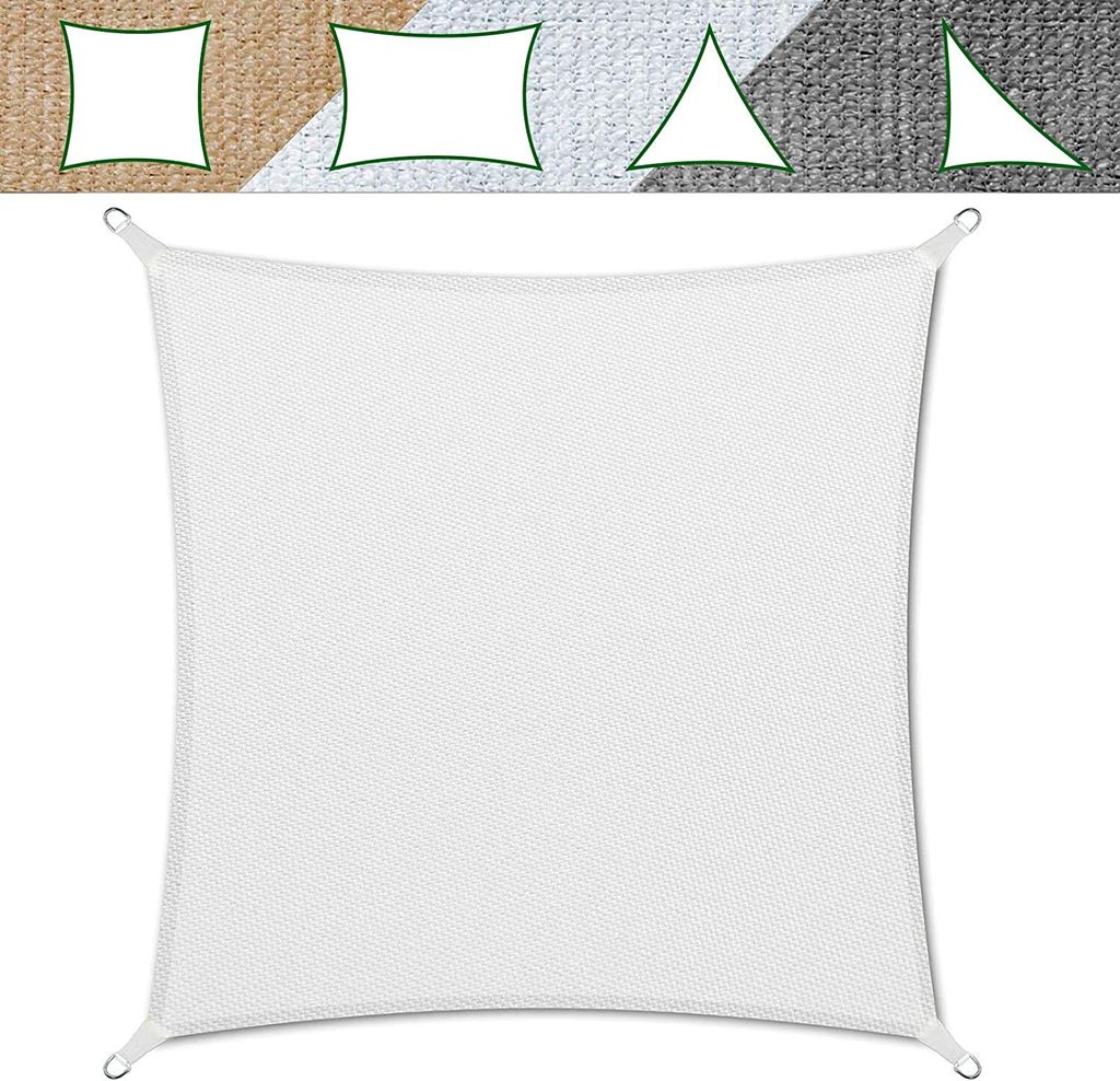 Sonnensegel  `Quadra´ | weiß | 3x3 m Produktbild 