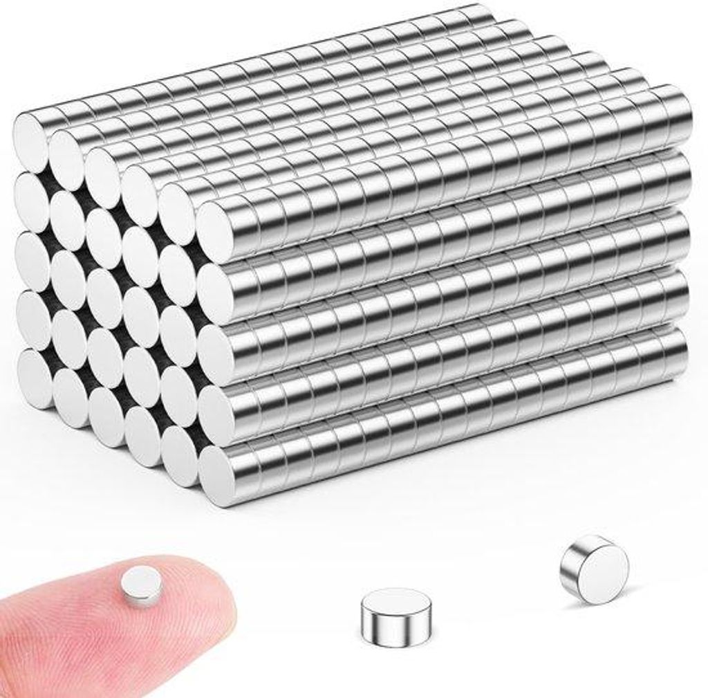 Magnet 50er Pack 4 mm x 2 mm starke Mini-Magneten, Kühlbox, Whiteboard-Magneten für Basteln und Fotos