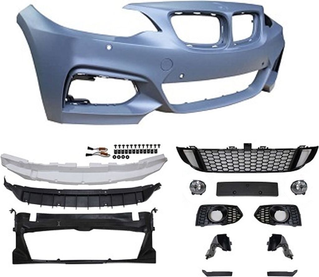 Front Stoßstange + Gitter Nebelscheinwerfer Performance mit ABE für BMW 2er F22