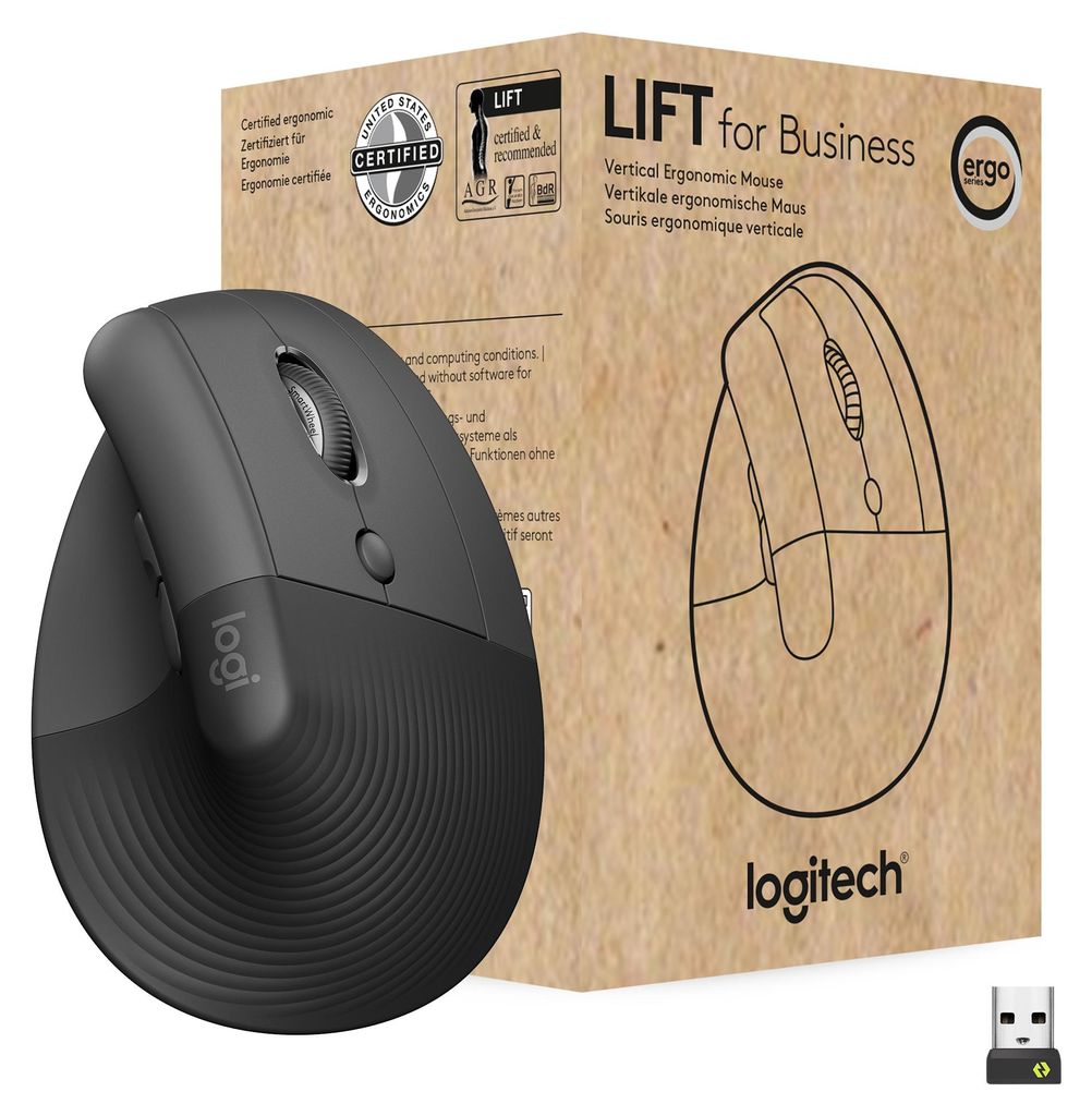 Logitech Lift f. Business- ergonomische vertikale Maus - Produktbild 