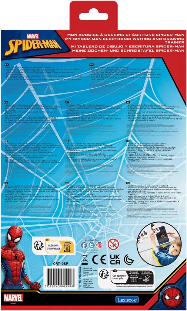 Ardoise Magique Numérique Spider-Man : Tablette LCD Multicolore 10" - 7