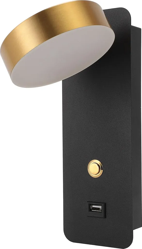 Applique liseuse LED murale réglable avec 3 températures de couleur USB