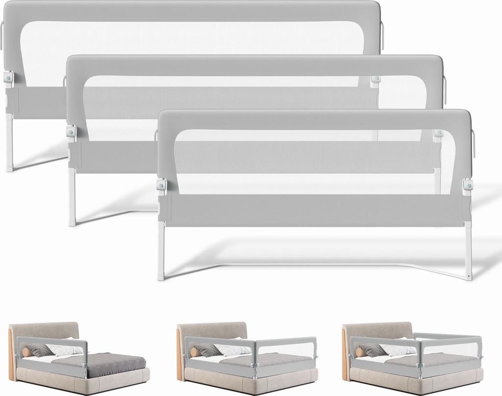 Izrielar 3x parapetto letto bambini parapetto letto bambini Immagine del prodotto 