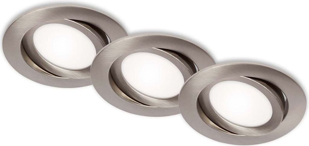 Lampade da incasso a LED, set da 3, orientabili, IP23, 7 W, Immagine del prodotto 