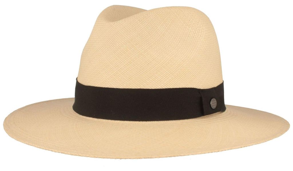 Extra breiter feiner Panama Hut UV-Schutz 50+ von Hut-Breiter in beige