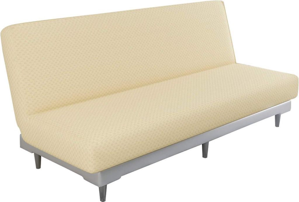 Jacquard Futonbezug - Weicher Bezug für Schlafsofa - Lichtbeige - Elastischer Schutz