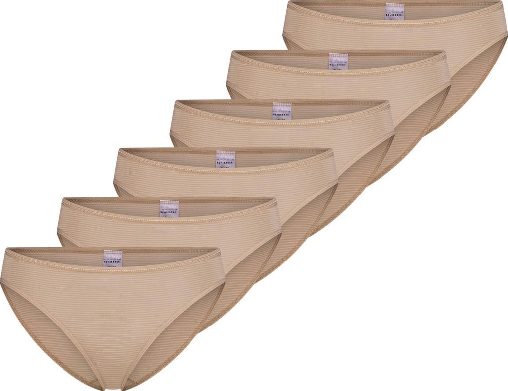 Schiesser 6er Pack Modal Essentials Tai Slip Weicher, feiner Bundgummi mit Glanzgarn-Details, Formstabiles, temperaturausgleichendes Material, Soft...