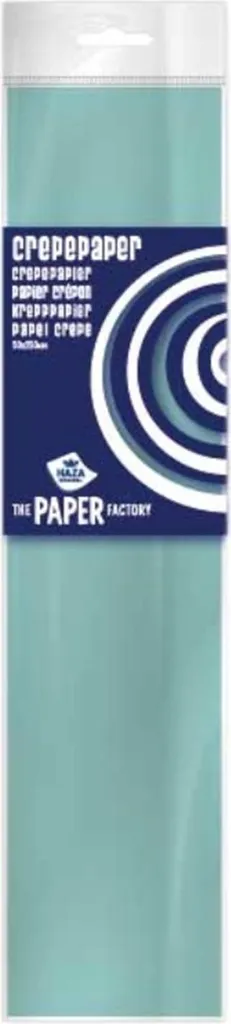 Papier crépon bleu clair 250 cm résistant pour éviter les déchirures DIY