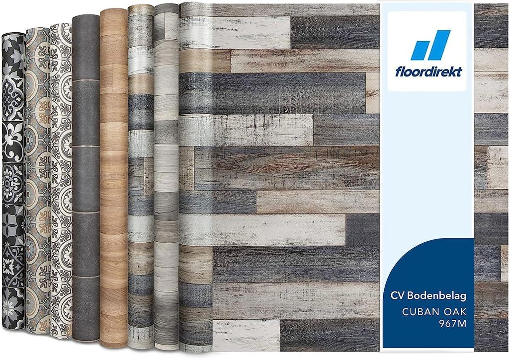 CV Bodenbelag in Holz-Optik pflegeleicht Plaza Cuban Oak 967m 200x100 cm