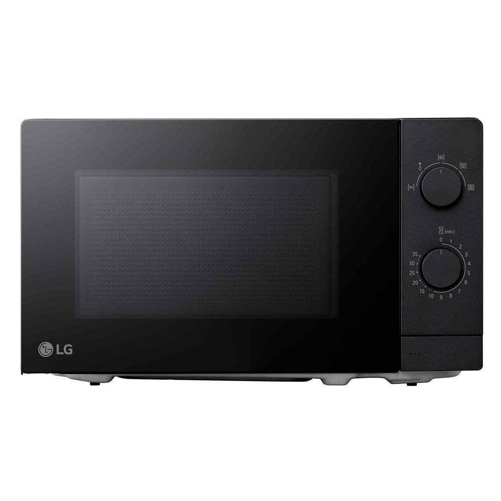 LG MS2082F Mikrowelle Easy Clean 20 Liter Kapazität Auftauen Zeitvorwahl Schwarz