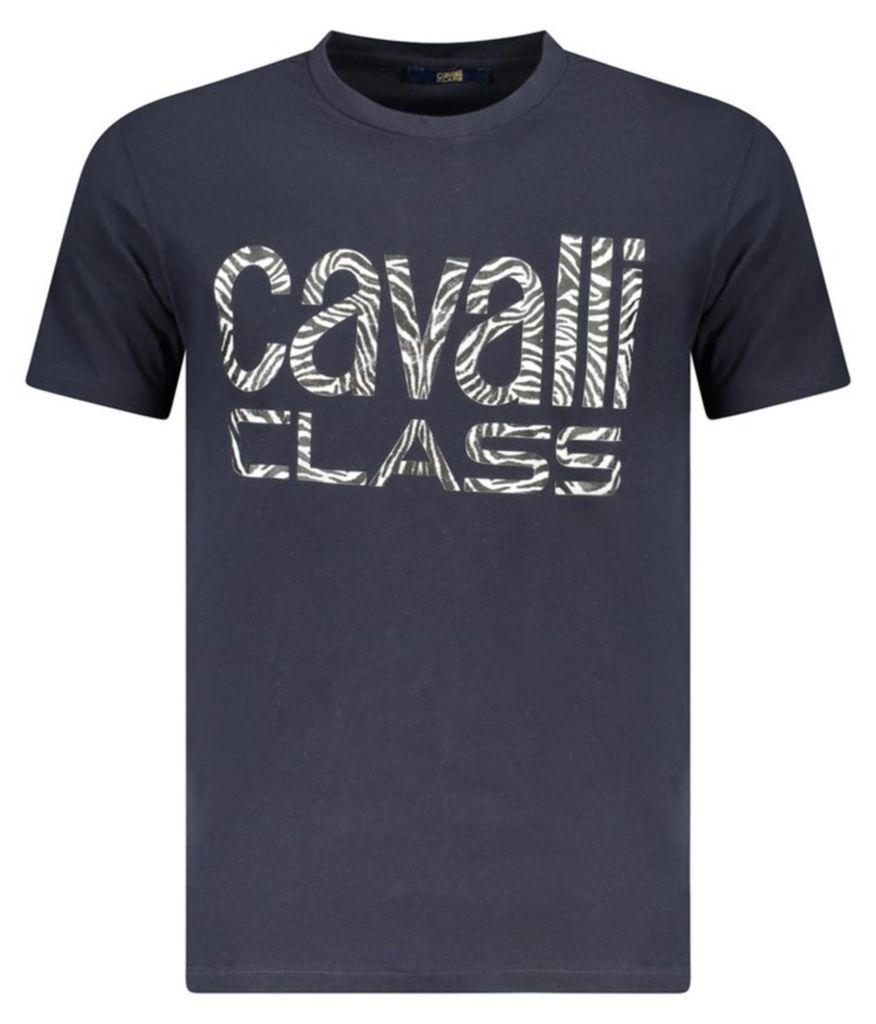 Cavalli Class Herren KURZARM-T-SHIRT Blau TXT61DJD060_BL04502 : Größe - L Größe: L