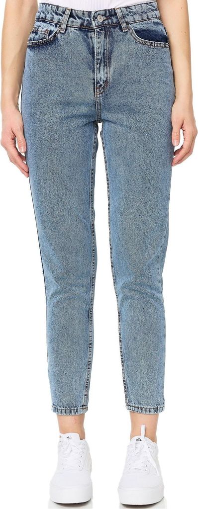 Tazzio Damen Mom Fit Jeans F129 (Hellblau Snow, 38)