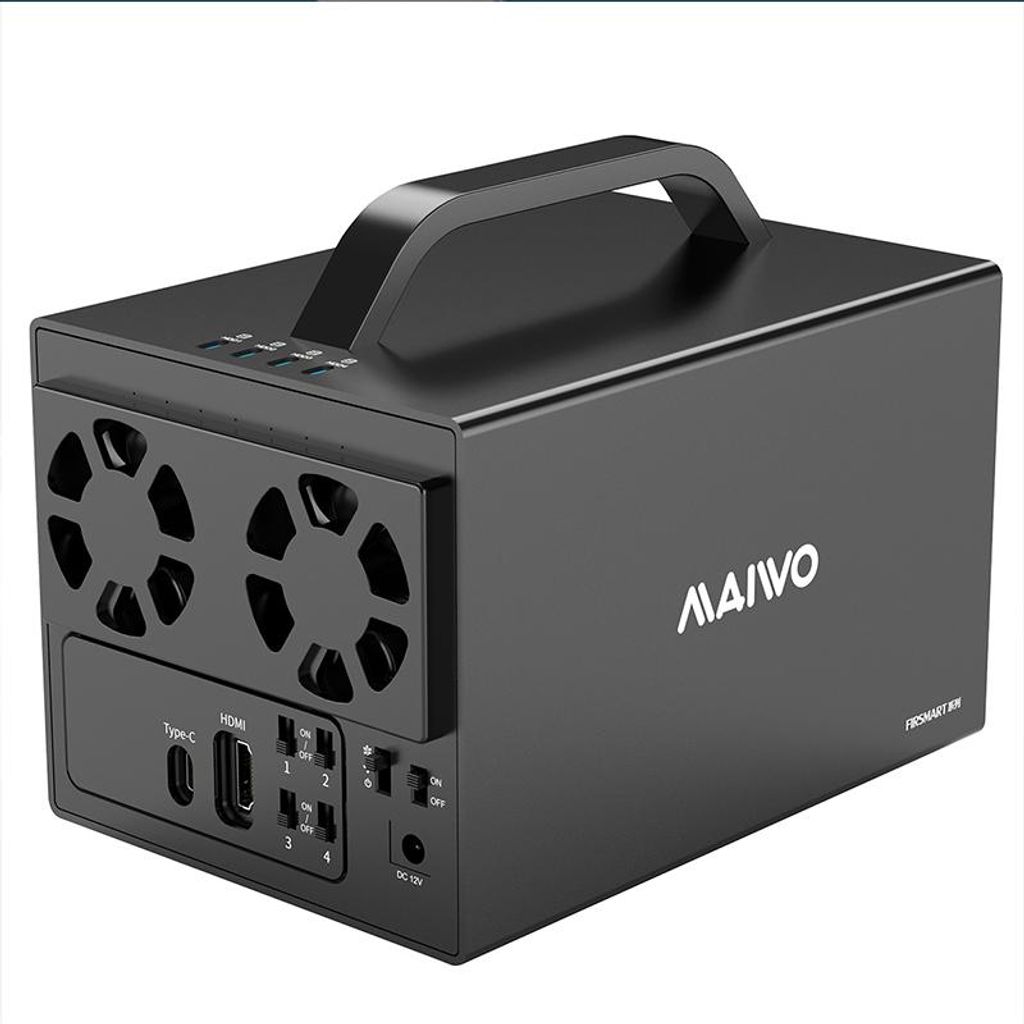 Obudowa zewnętrzna MAIWO na 4 dyski 3,5 cala, RAID, z Zdjęcie produktu 