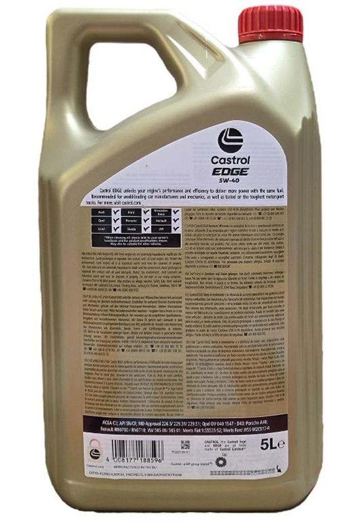 Castrol Edge 5W-40 5 Liter (15F7D7) Produktbild 