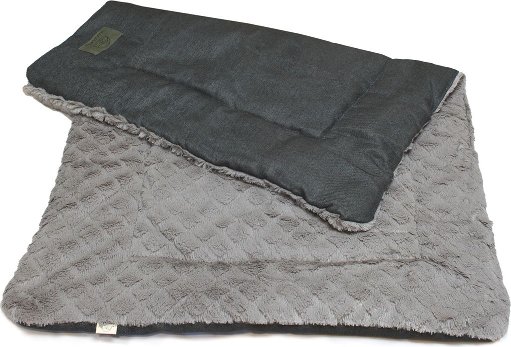 KaraLuna Hundematte 105 x 70 cm für daheim & unterwegs I Waschbar I 3 Größen erhältlich I Hundedecke Hundekissen gepolsterte Hundedecke flausch...