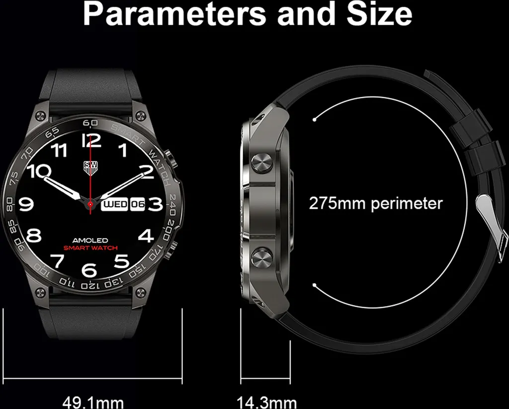 Montre connectée DM50 écran AMOLED et appels Bluetooth mains libres - 18