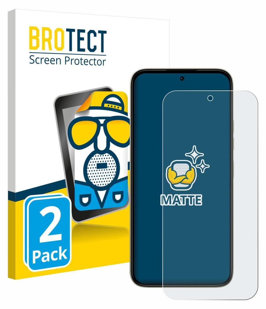 2x BROTECT Schutzfolie für Tecno Spark 50 5G Displayschutz Displayschutzfolie Folie Matt Entspiegelungsfolie