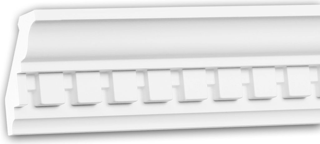 PROFHOME 150196 Eckleiste aus Polyurethan Deckenleiste Stuckleiste 2 m