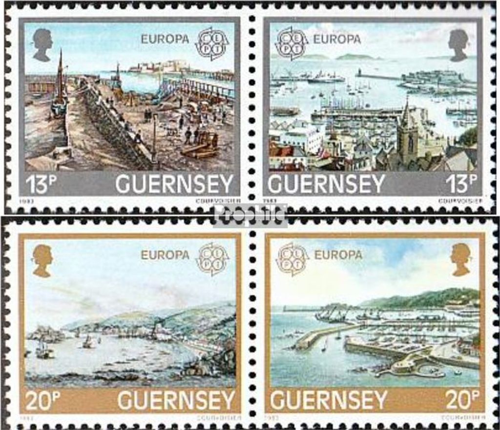 Briefmarken GB - Guernsey 1983 Mi 265-268 Paare (kompl.Ausg.) postfrisch Werke