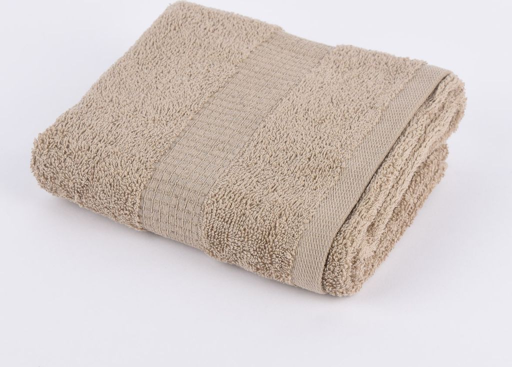 Qualitätsfrottee Handtuch 100% Baumwolle 500g/qm sandfarben Größe Handtuch 50 x 100 cm