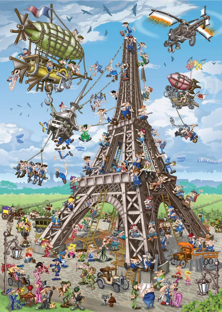 Puzzle 1000 pièces adulte Tour Eiffel activité détente et anti-stress
