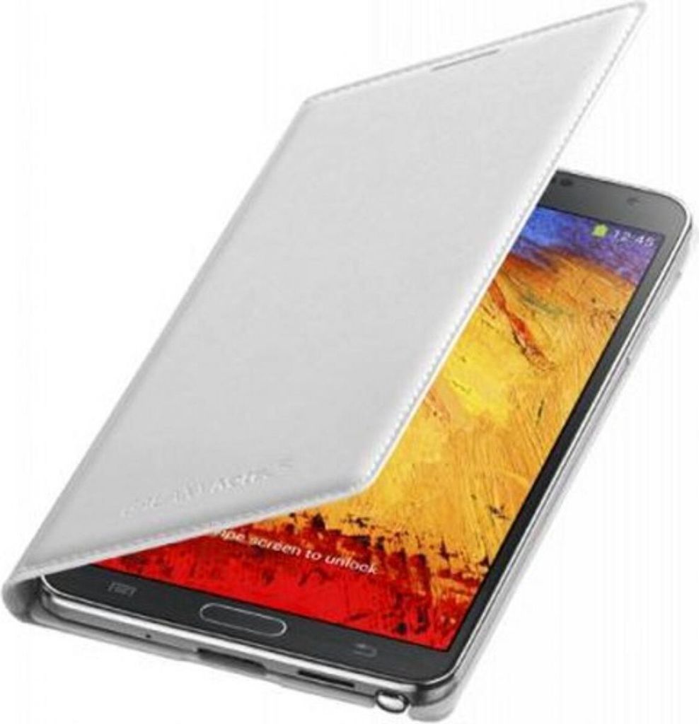 Samsung, Hülle für Galaxy Note 3 Folio Leichtes Slim Design mit Kartenhalter, Weiß