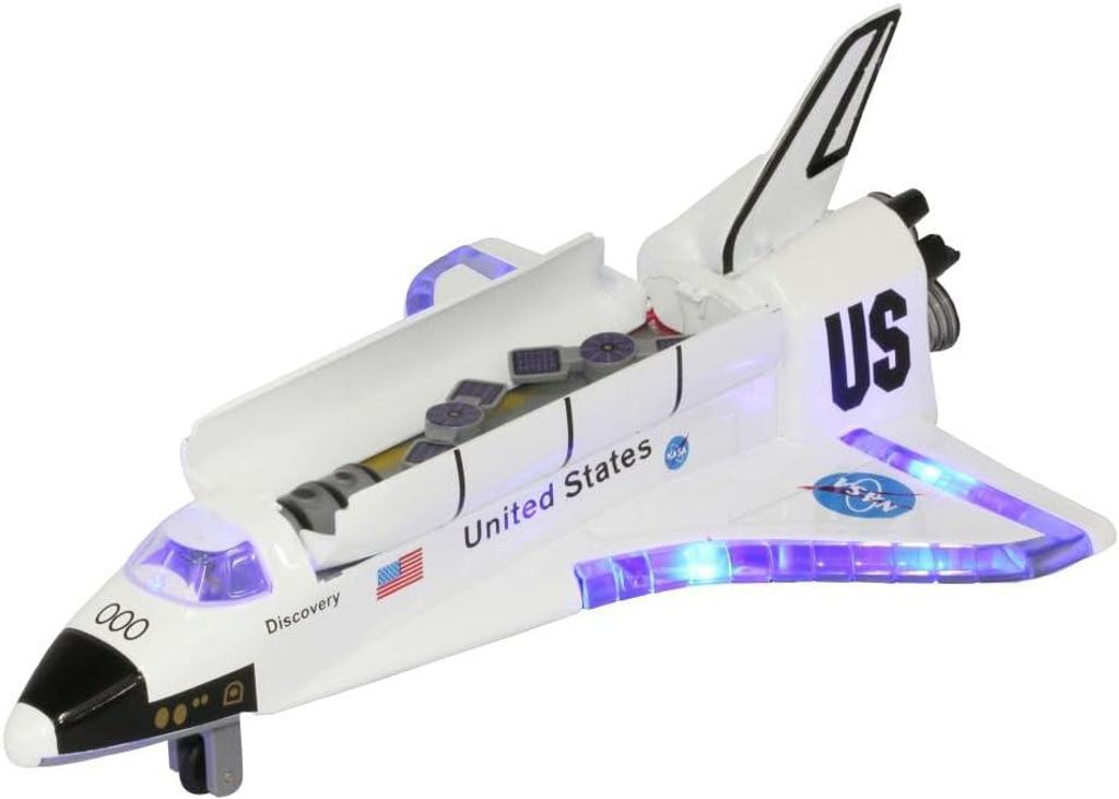 Keycraft Spielzeug Space Shuttle - Mit Licht und Sound Rakete 19 cm