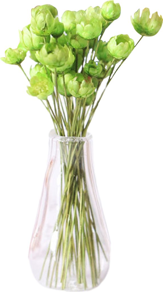Mini Blume Vase Elegante Dekoration Kompakte Puppenhaus Mini Blumenschale für Kinder-Grün