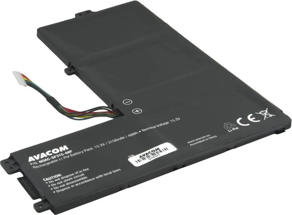 Batterie AVACOM pour Acer Swift SF315 Li-Pol 15,2V 3158mAh 48Wh interne
