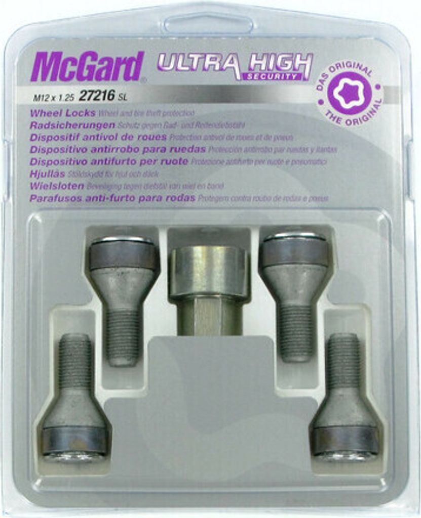 Felgensicherungsschrauben 12x1,25x22 Kegel KEY-17 McGard