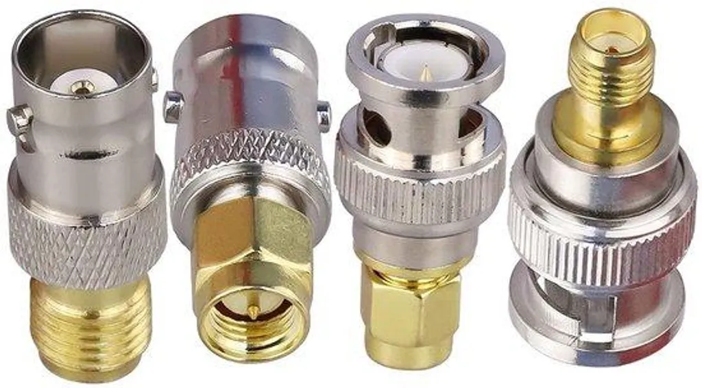 Kit adaptateur coaxial Wi-Fi BNC vers SMA - Lot de 4 connecteurs RF