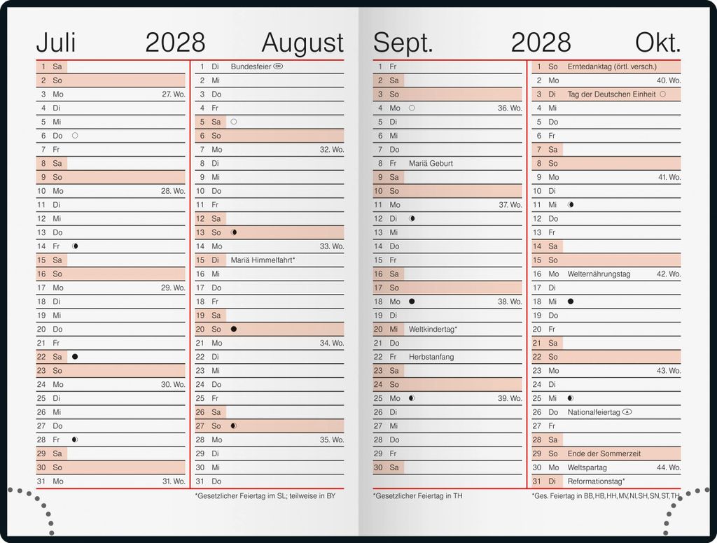 2027 rido/idé Agenda de poche Partner1W/2S caramel Image du produit 